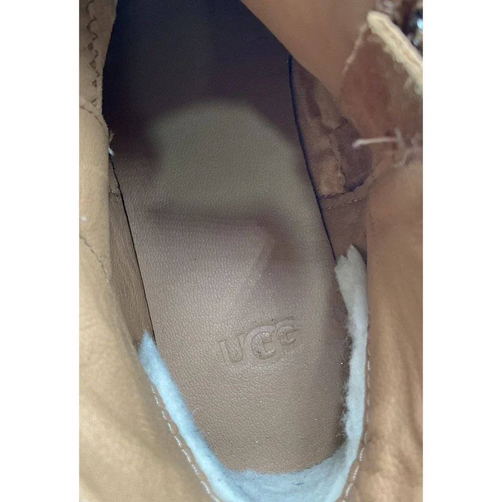 UGG Rianne boots in a chestnut suede Strappy Casual Fall Winter Size 8.5 Women's